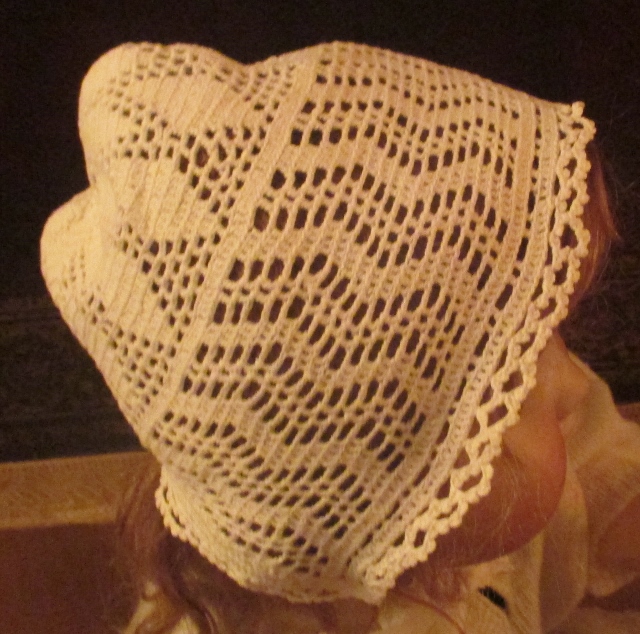 M949M HAND-CROCHET BABY CAP/HAT/BONNET